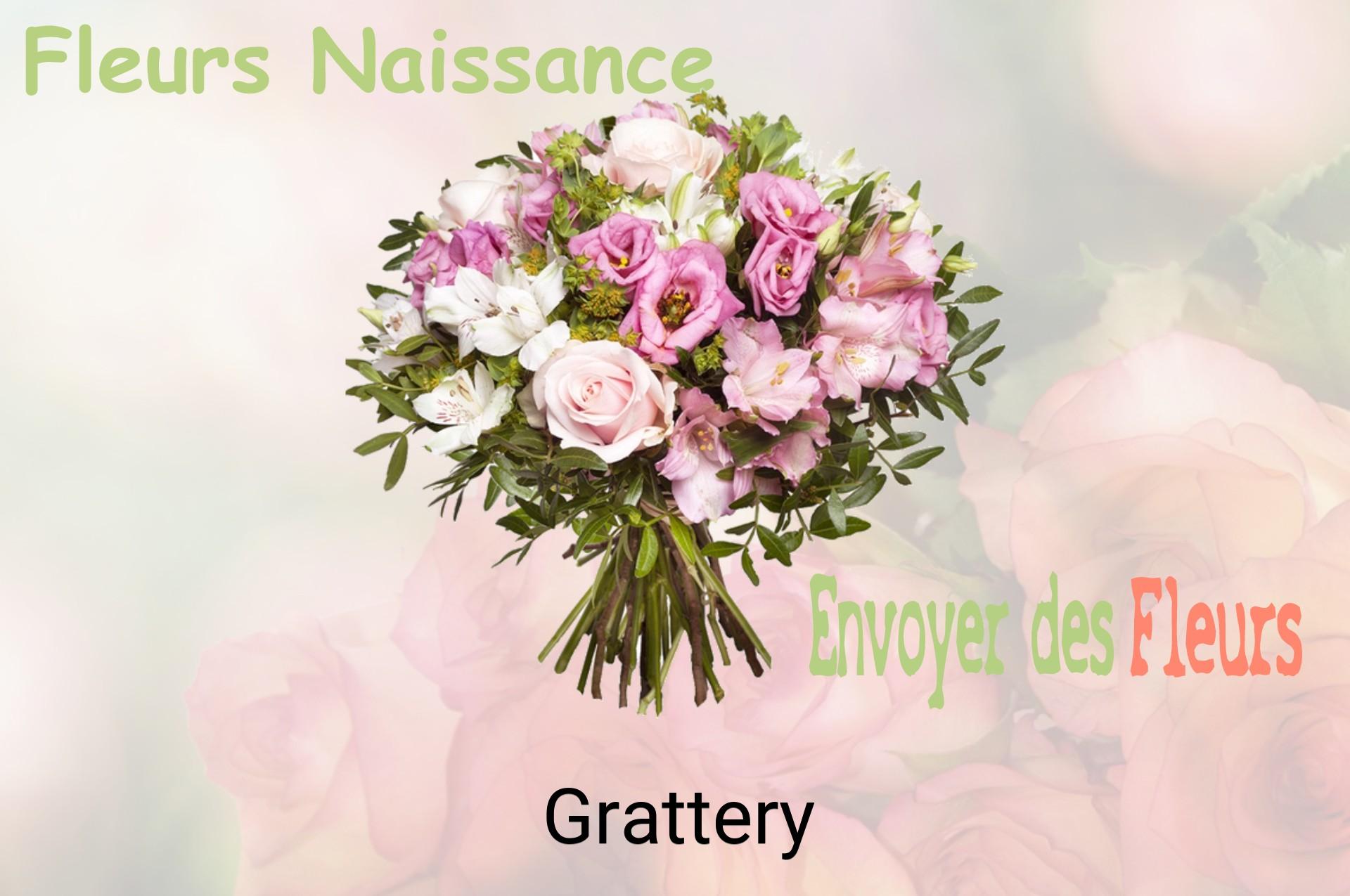 Bouquet de fleurs de naissance livré à Grattery